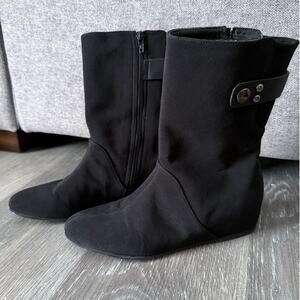 STUART WEITZMAN waterproof gore tex Downpour hidden wedge heel bootie boots